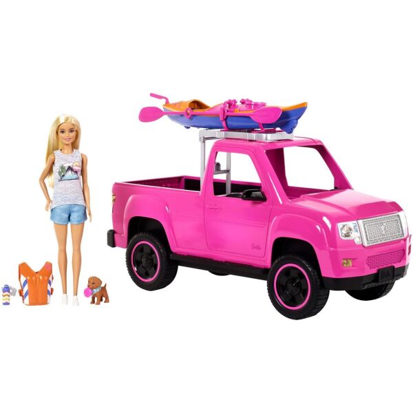 

Ігровий набір Mattel Barbie Camping Fun Doll, Pink Truck and Sea Kayak Кемпінг (FNY40)