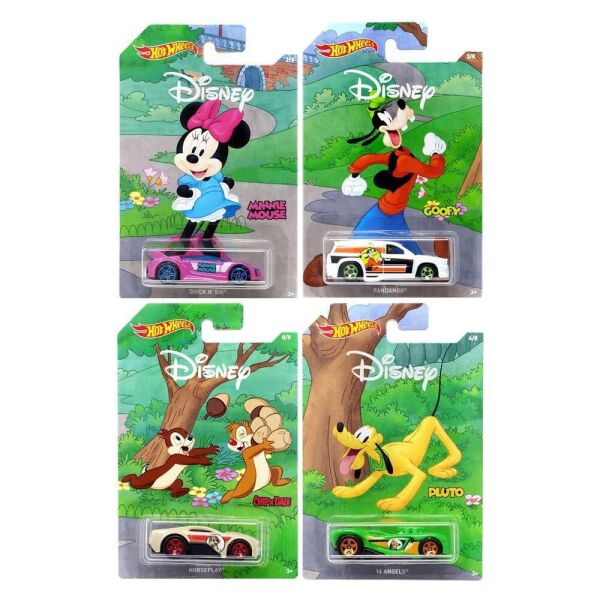 

Набір ексклюзивних колекційних машинок Hot Wheels 2019 Хот Вілс Disney 90th Anniversary 4 - штуки . Оригінал