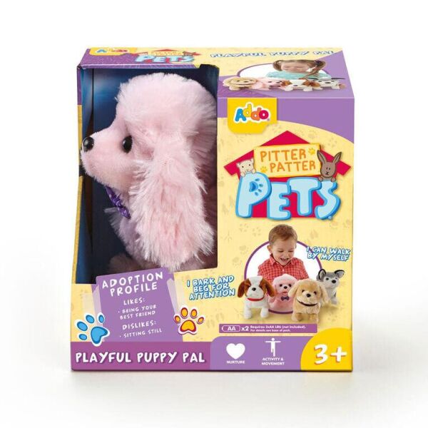 

Інтерактивна іграшка Addo Pitter patter pets Грайливе цуценя Пудель рожевий (119690)