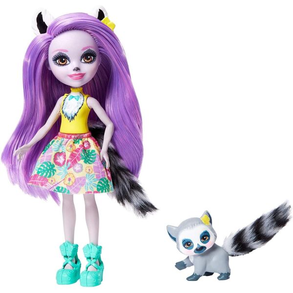 

Лялька Enchantimals Larissa Lemur Doll & Ringlet (GFN44) (B07MZ7R8RT)