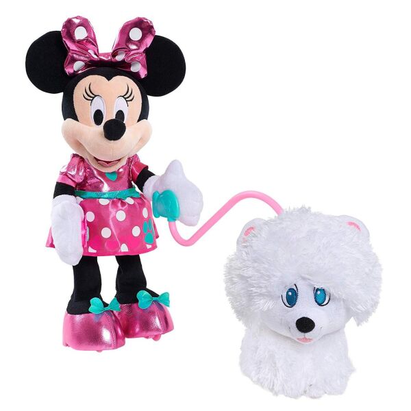 

Інтерактивна іграшка Just Play Minnie's Walk Play Puppy Feature Plush Мінні Маус з цуценям (13745) B06XPB2376