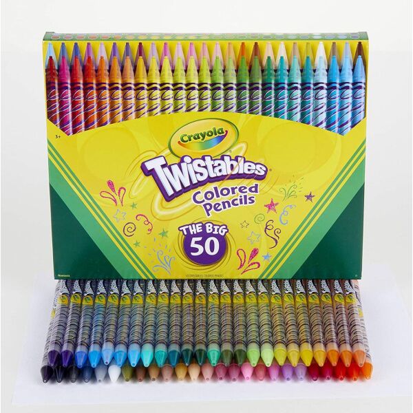 

Набір кольорових олівців Crayola Twistables, 50 шт. (B07D4RN9NH)