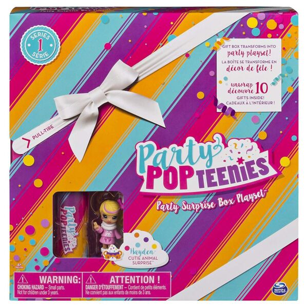 

Ігровий набір Spin Master Party Popteenies Cutie Animal Surprise "Подарунок-сюрприз" (20100766) (B07BNGPK29)