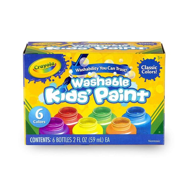 

Crayola Набір змиваючих фарб гуаш 6 кольорів Washable Kids Paint Classic Colors