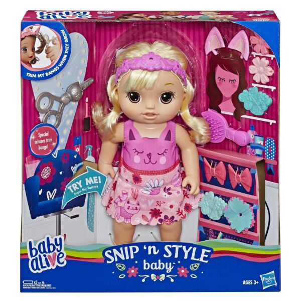 

Інтерактивна Лялька Hasbro Baby Alive Snip ‘n Style Baby (E5241)