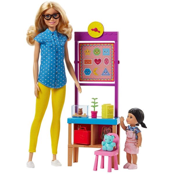 

Ігровий набір Barbie Teacher Doll Лялька Барбі Вчителька (FJB29) (B06X6MZ2BC)