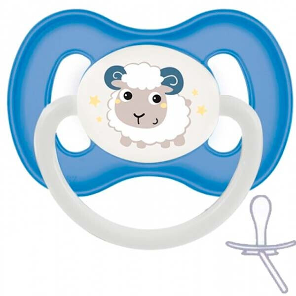 

Пустышка силиконовая симметричная Bunny & Company (овечка), 6-18 мес., Canpol babies