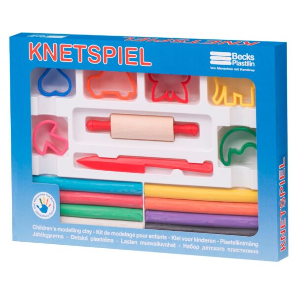 

Пластилин классический 8 цветов с аксессуарами, Becks Plastilin