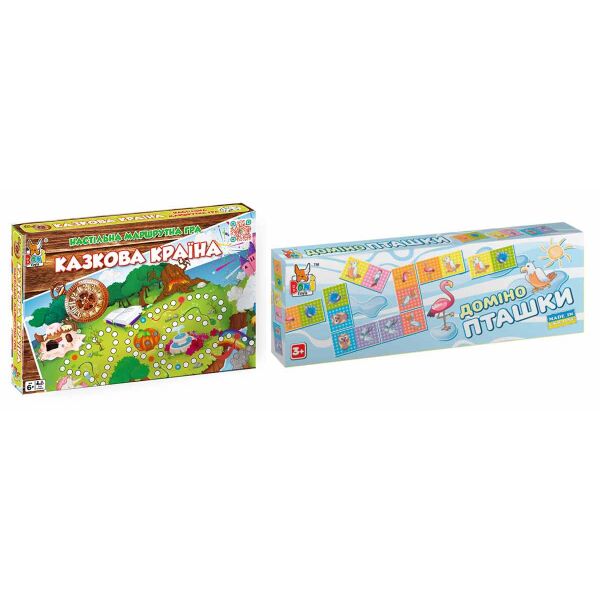 

Набор настольных игр Boni Toys Домино Птички и Сказочная страна (0219-523)