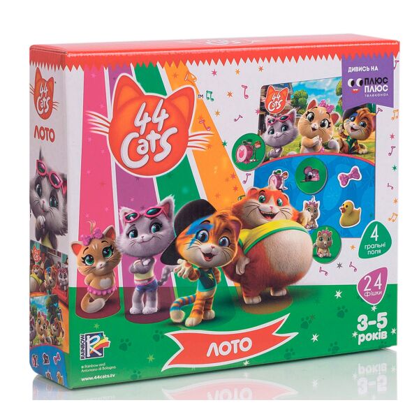 

Настольная игра Лото, 44 Кота (укр), Vladi Toys