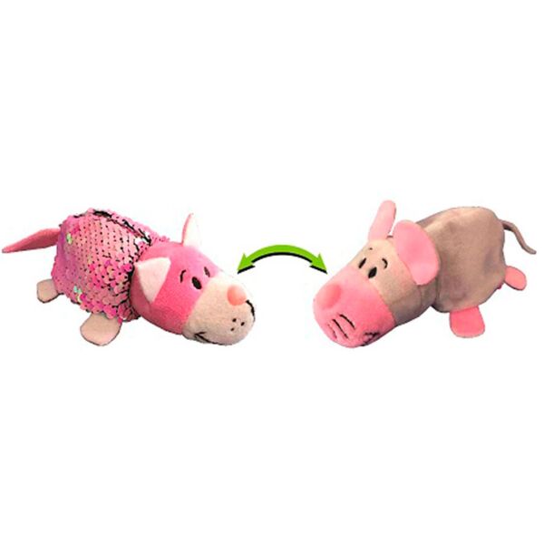 

Кот и Мышка (12 см), мягкая игрушка с пайетками, ZooPrяtki