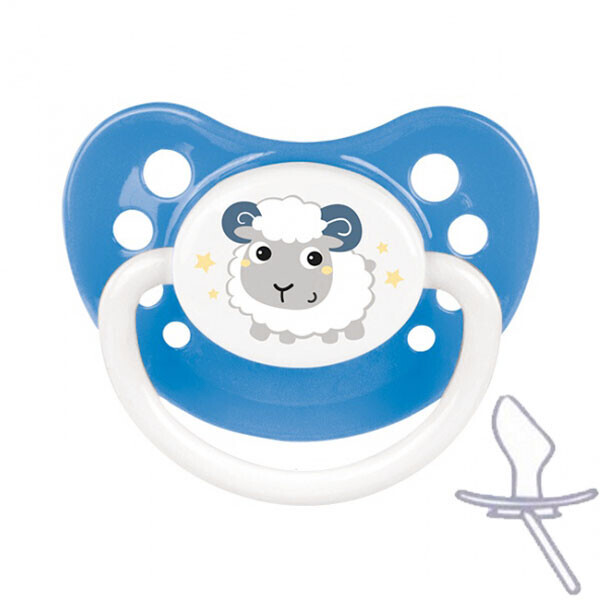 

Пустышка Bunny&Company, 0-6 мес., синяя, Canpol babies
