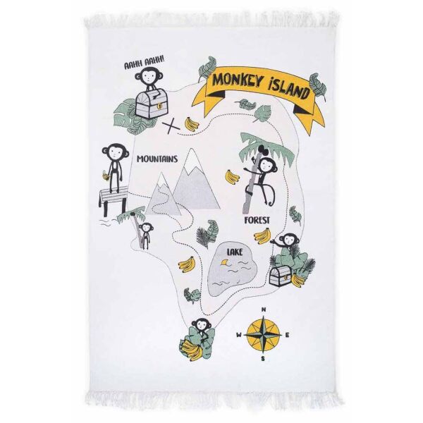 

Детский коврик Jollein Жоллейн Monkey island 90×130 см (058-593-65206)
