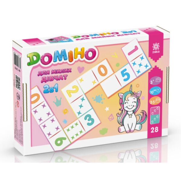 

Игра Зирка Zirka Домино для милых девочек 2 в 1 (410022)