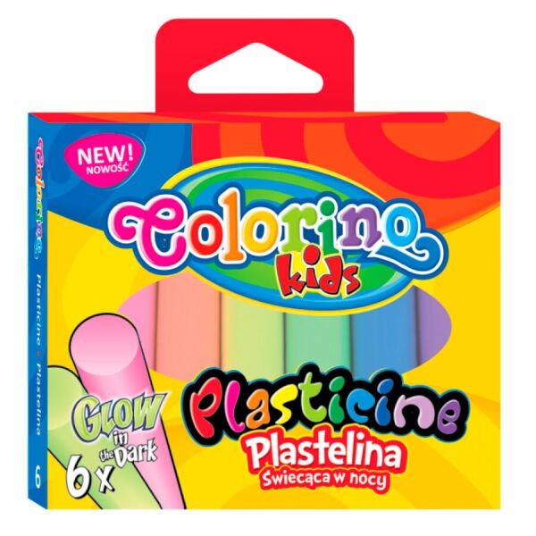 

Пластилин Glow, 6 цветов, Colorino
