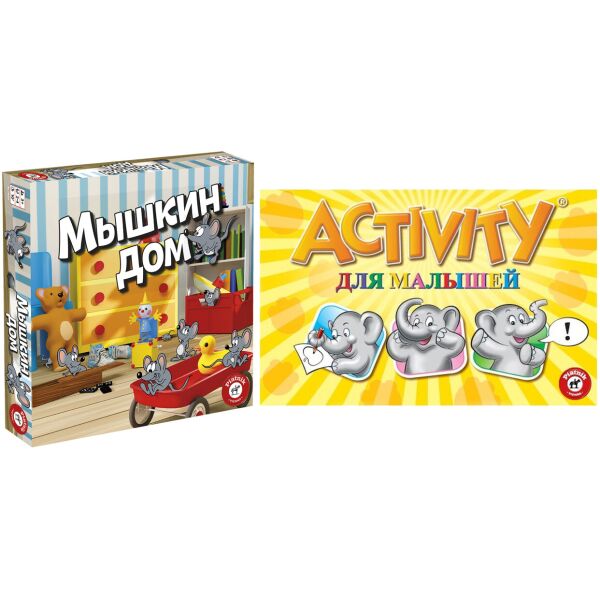 

Набор настольных игр Piatnik Мышкин дом + Activity для малышей (715297-7246)