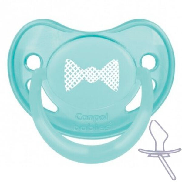 

Пустышка силиконовая анатомическая Pastelove, 18 м+, бирюзовая, Canpol babies