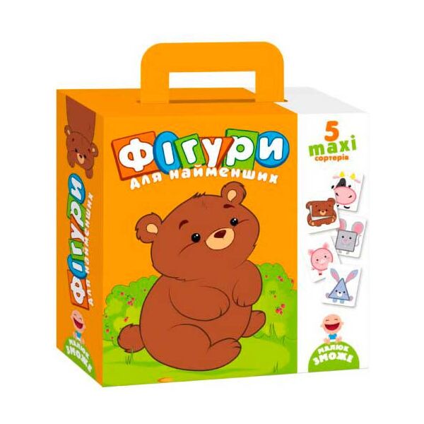 

Настольная игра Карточки-сортеры Фигуры для самых маленьких (укр.), Vladi Toys