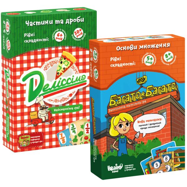 

Набор настольных игр Банда умников Деліссімо + Багато-Багато (УКР005-006)