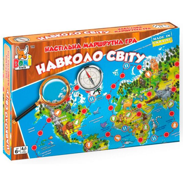

Настольная маршрутная игра Boni Toys Бони Тойс "Вокруг света" (0080)