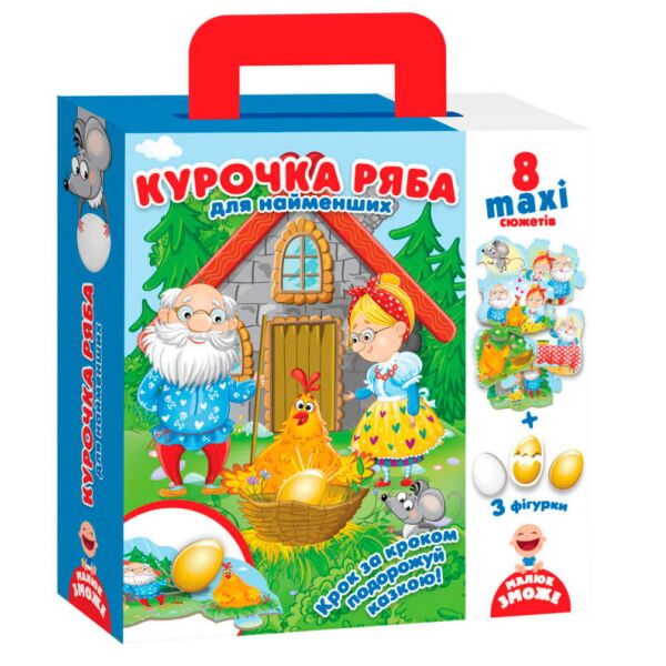 

Путешествие сказкой Курочка Ряба, фигурные карты (укр), Vladi Toys