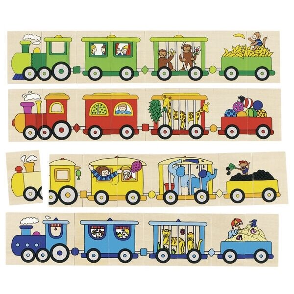 

Пазли 2 в 1 Goki ТМ Гоки Разноцветный паровоз (56946)