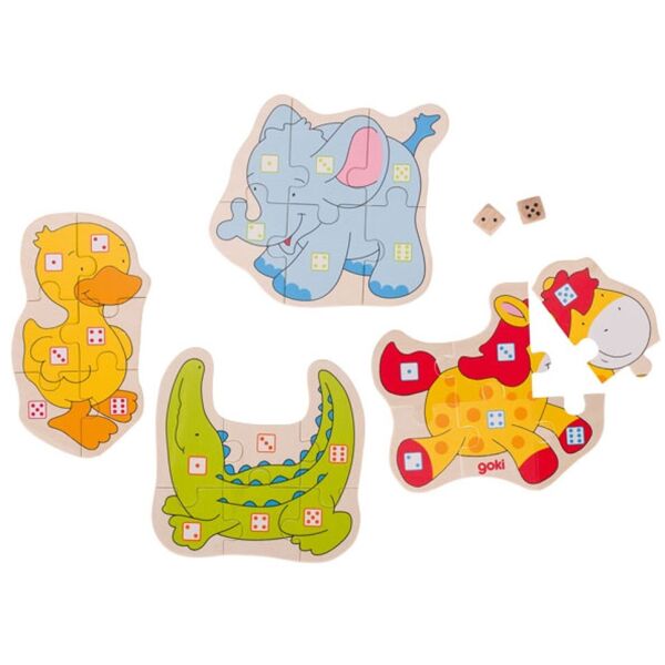

Настольная игра с кубиками Goki ТМ Гоки Животные (56823)