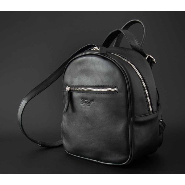 

Рюкзак женский Teploff Теплофф городской, натуральная кожа, черный, S (backpack_black_S)
