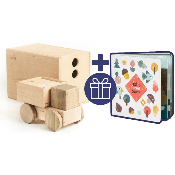 

Деревянная игрушка Lislis toys Бортовик маленький с кубиками (01 МБ 0004)