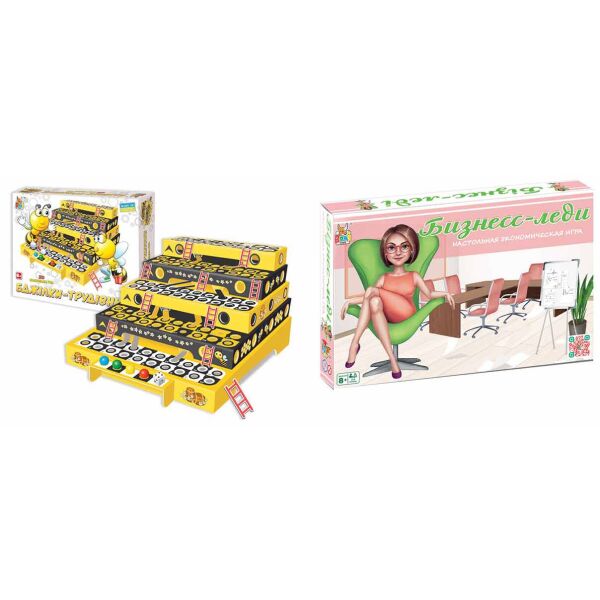 

Набор настольных игр Boni Toys Бизнес-леди и Пчелки-труженицы (0332-646)