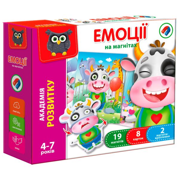 

Игра настольная магнитная Эмоции (укр.), Vladi Toys
