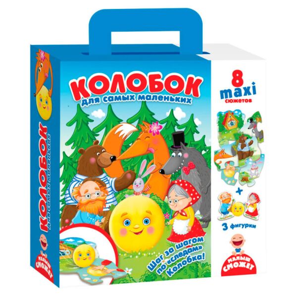

Путешествие сказкой Колобок, фигурные карты (рус), Vladi Toys