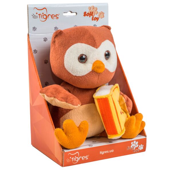 

Сова, мягкая игрушка, Be wise, 22 см, Тигрес