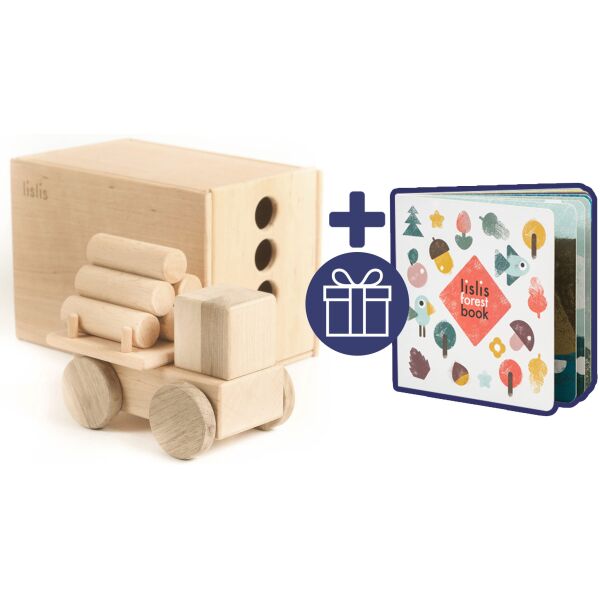 

Деревянная игрушка Lislis toys Лесовоз малый с цилиндрами (01 МЛ 0006)