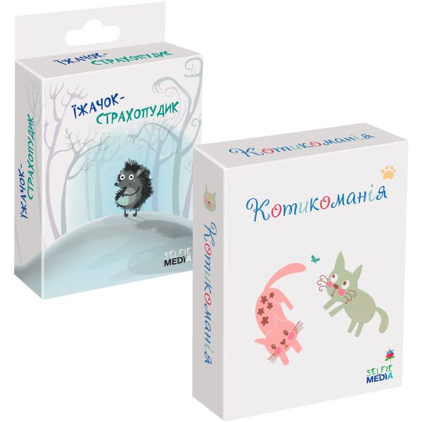 

Набор настольных игр Selfie Media Котикомания + Ежик-страхопудик (48003-7)