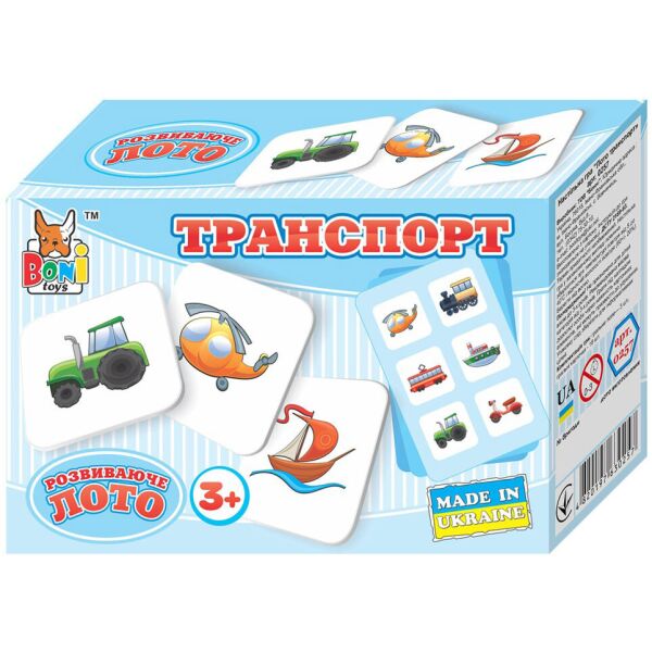 

Настольная игра Boni Toys Бони Тойс "Лото Транспорт" (0257)