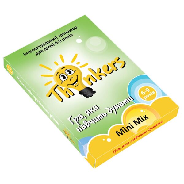 

Интеллектуальная настольная игра Thinkers Синкерс Мини Микс 6-9 лет, на украинском языке (601351)