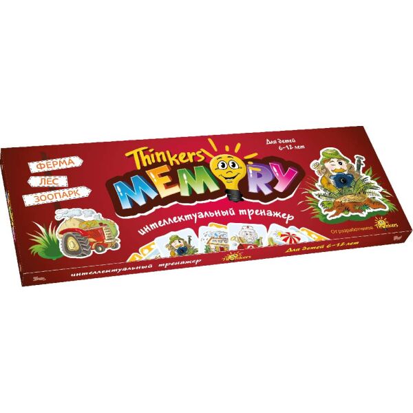 

Мемори для детей 6 - 12 лет (руский язык). Игра настольная, Thinkers