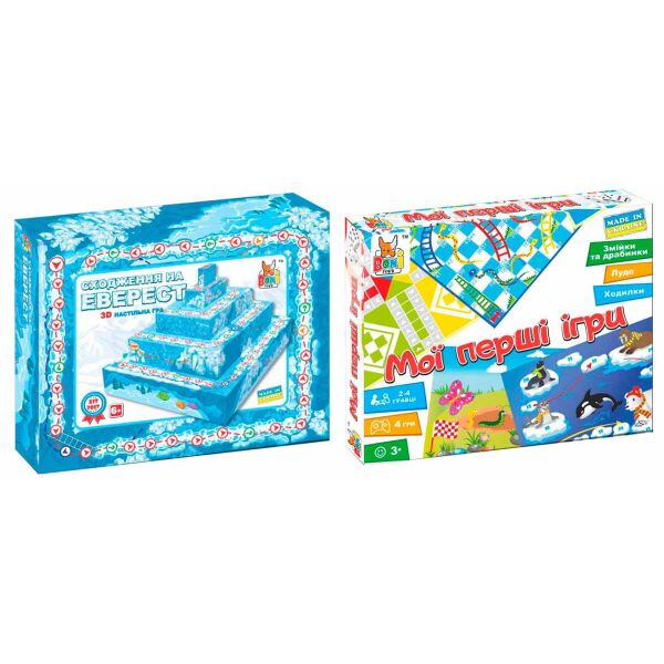 

Набор настольных игр Boni Toys Восхождение на гору Эверест и Мои первые игры (0295-301)