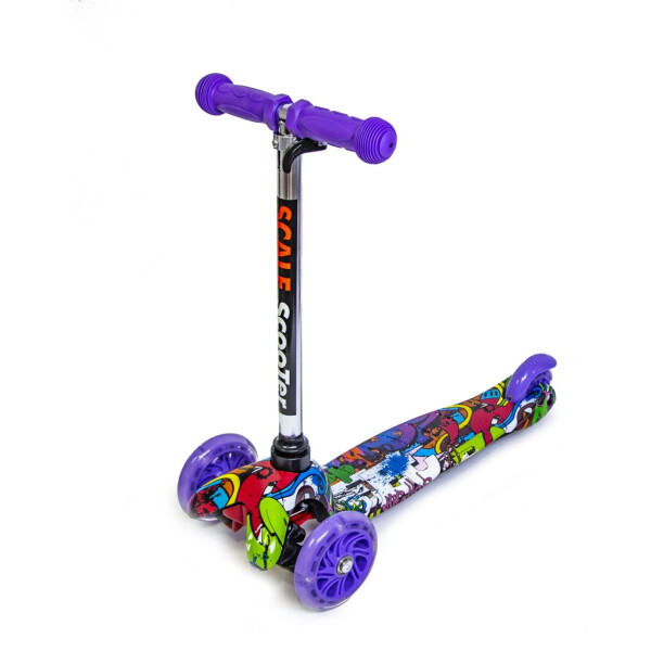 

Детский самокат Scooter Micro Mini. Graffity Фиолетовый (964663062)