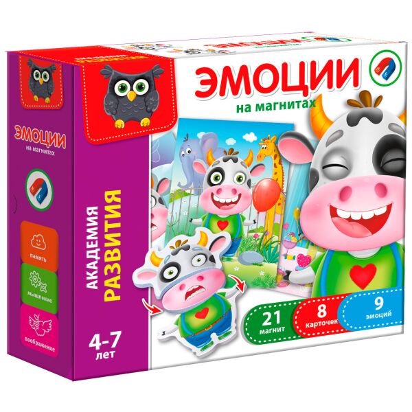 

Игра настольная магнитная Эмоции (рус.), Vladi Toys