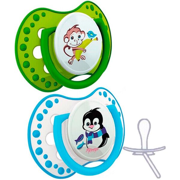 

Пустышки Hot&Cold Boy, 0-3 мес., (2 шт.), Lovi