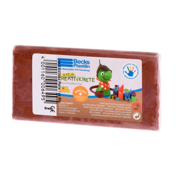 

Пластилин восковой коричневый, Kreativknete, Becks Plastilin