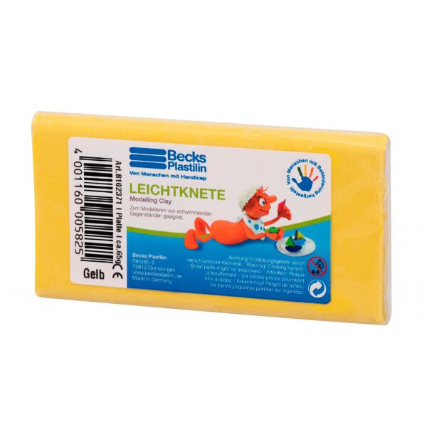 

Пластилин плавающий желтый, Leightknete, Becks Plastilin