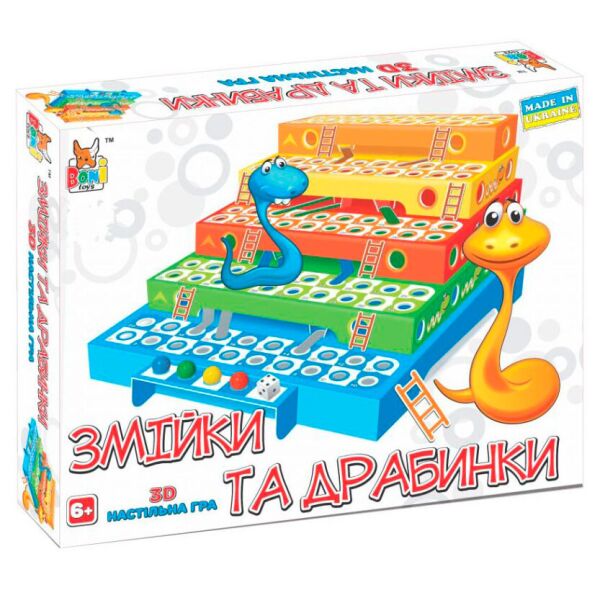 

Настольная 3D игра Boni Toys Бони Тойс "Змейки и лесенки" (0325)