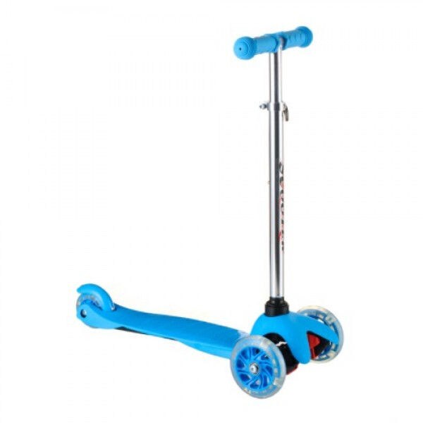 

Самокат трехколесный детский Scooter 905 колеса светяться (47775) Голубой