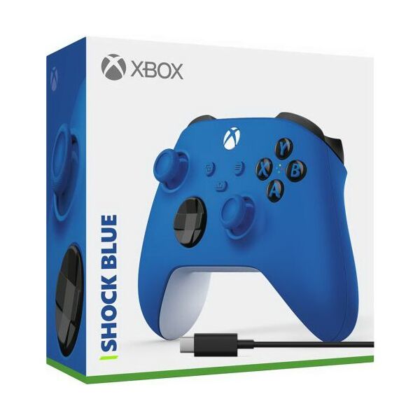 

Microsoft Xbox Series X | S Wireless Controller with Bluetooth (Shock Blue) + USB Type-C кабель
