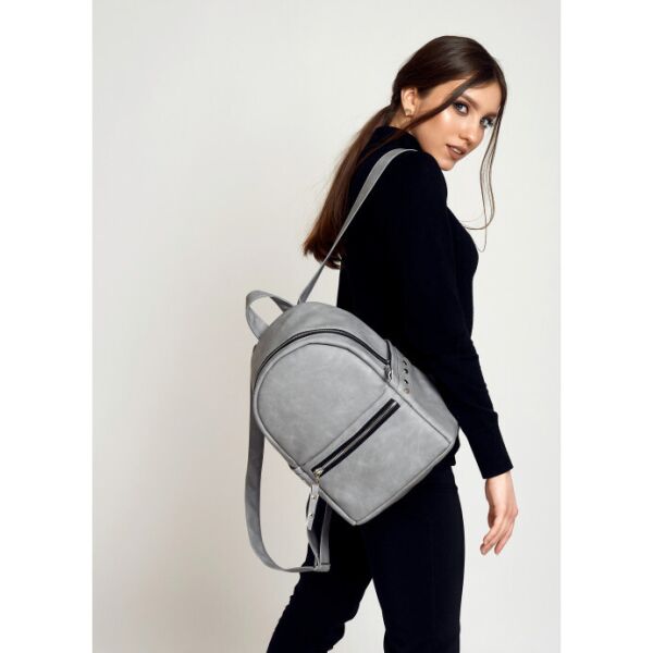 

Женский рюкзак Sambag 35х25х12 см Серый
