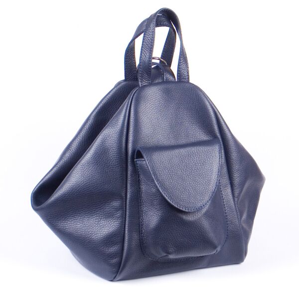 

Женский кожаный рюкзак Black Owl 40х23х29 см Синий
