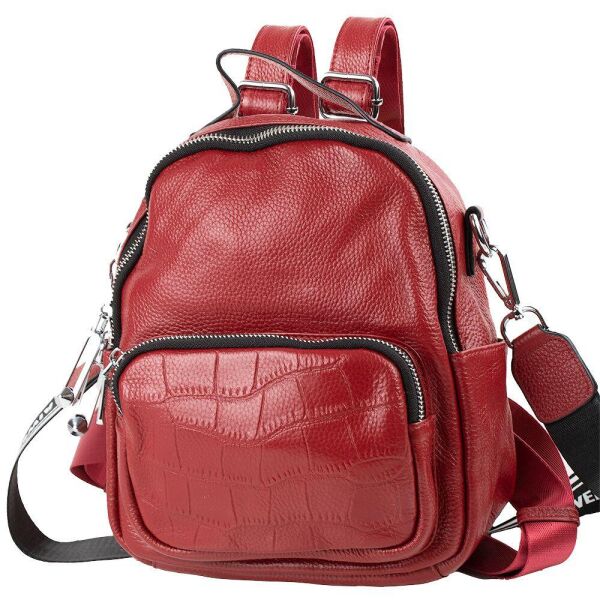 

Женский кожаный рюкзак (VT-6-580-red) Vito Torelli 20,5х25х9 см Бордовый